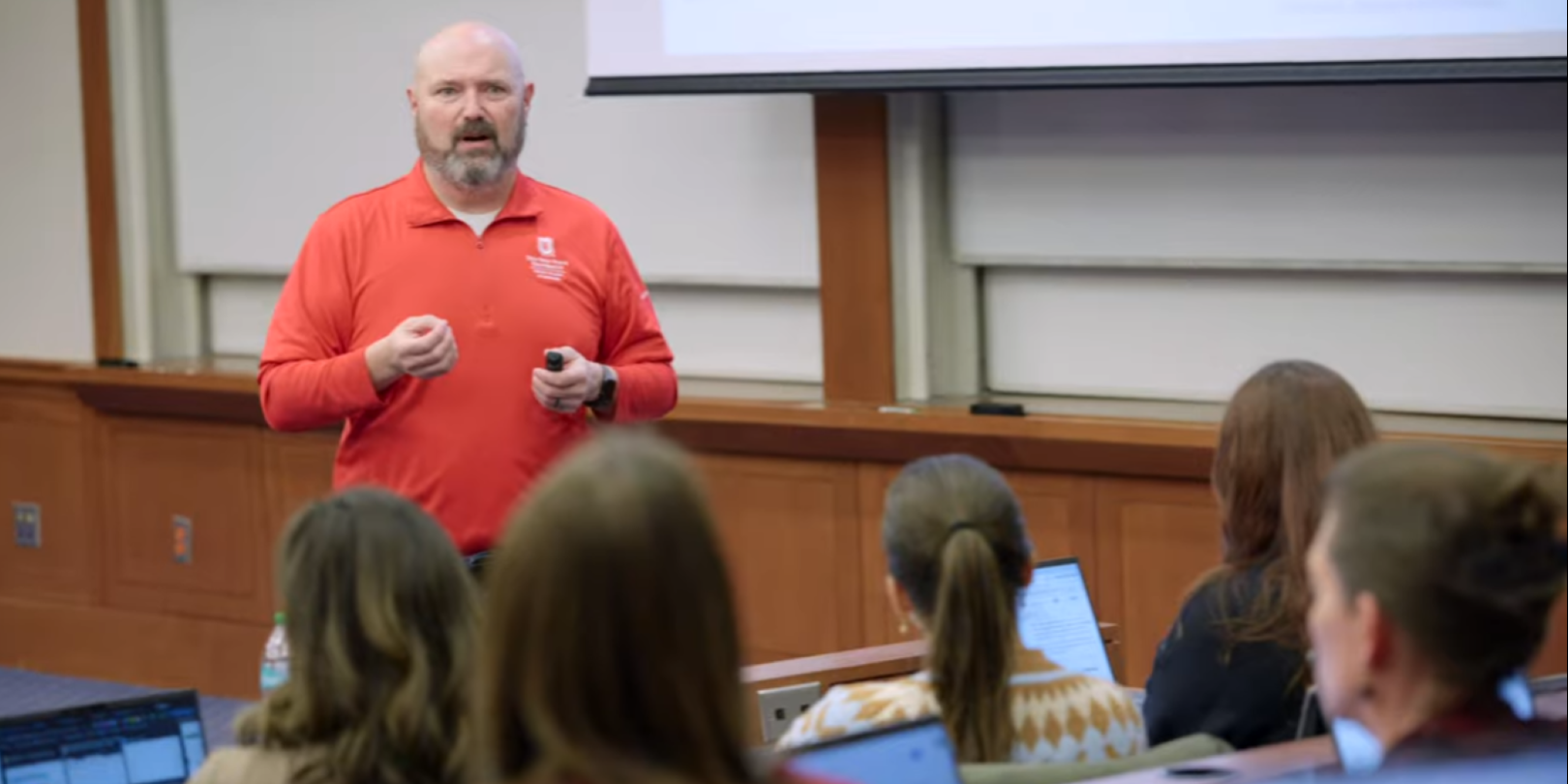 Jim Perry teaching AI in a classroom workshop